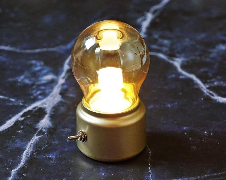 Винтажный ночник в виде лампочки